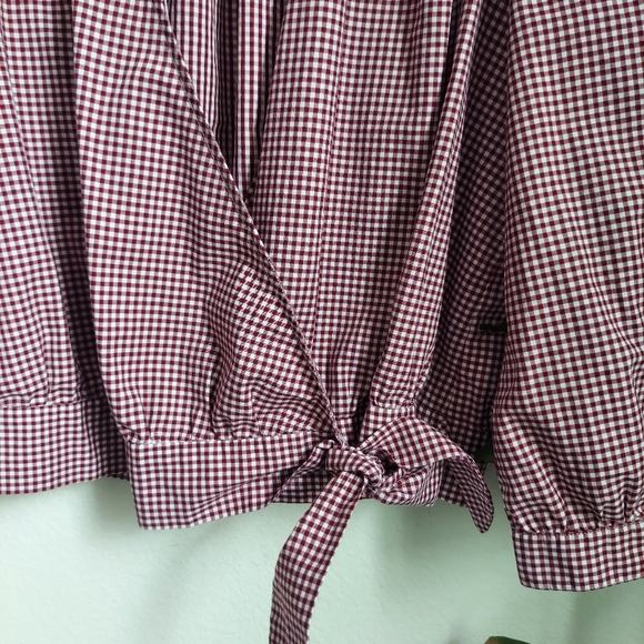 Madewell size L gingham blouse - Picture 4 of 10